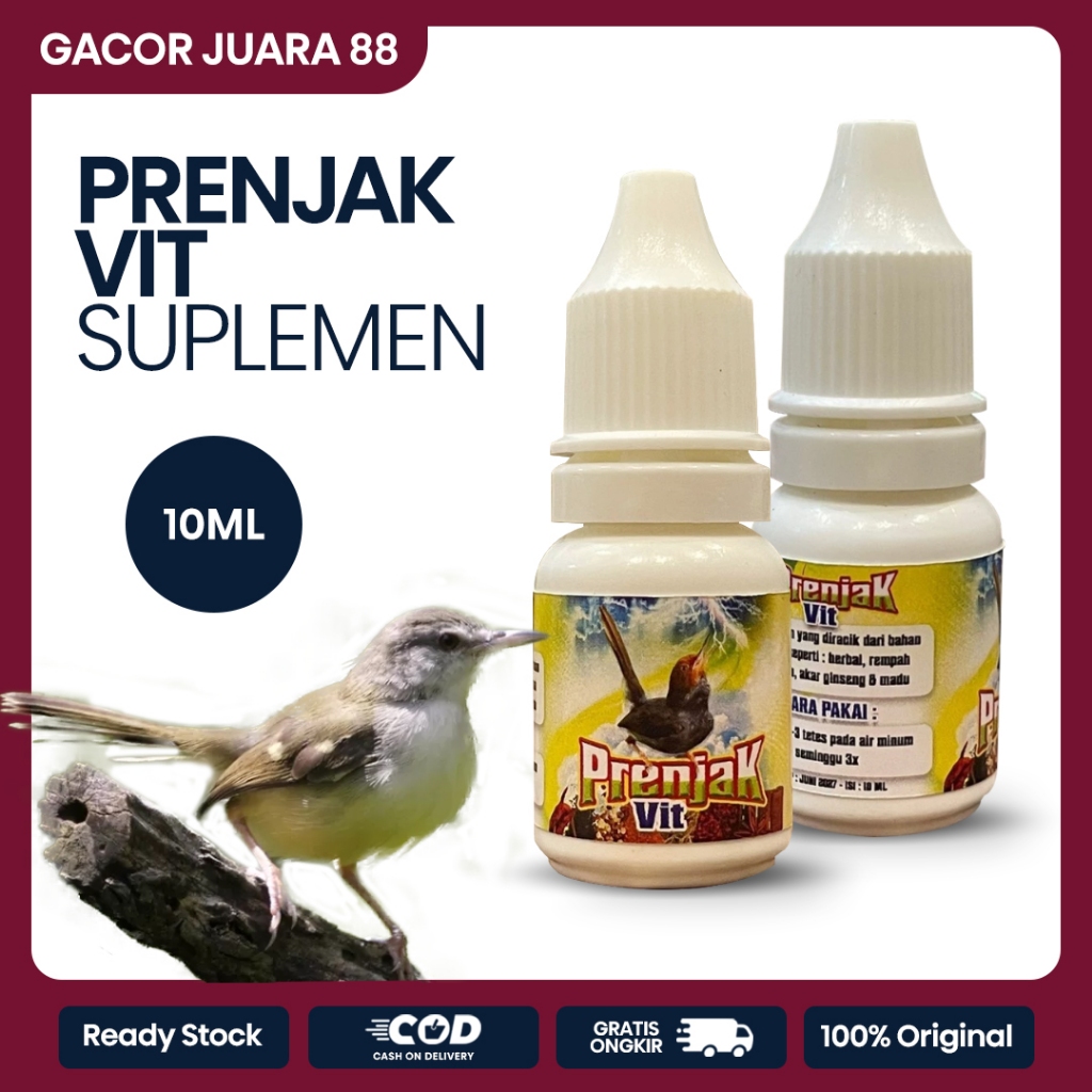 Prenjak Vit 10ml Vitamin Harian Burung Prenjak Dongkrak Stamina Burung Prenjak Ciblek Pentet