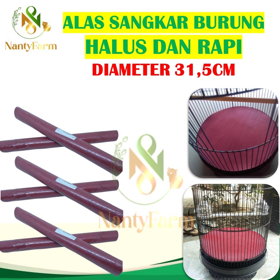 Alas Sangkar Kandang Bulat Burung Lovebird Love Bird Karpet Sangkar Kapsul Bulat Alas