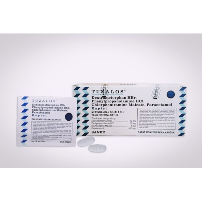 Tuzalos Obat Flu Mampet Meler Bersin Hidung Tersumbat Batu Kering Meriang Demam Sakit Kepala Obat Pi
