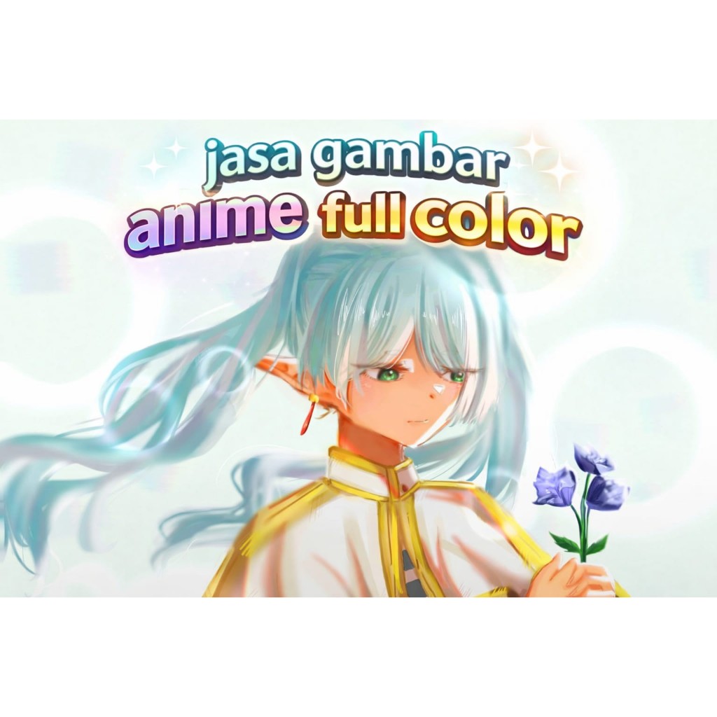 Jasa Gambar Anime Art Commission Anime, Vtuber, Fanart, Karakter Game [ Full Color ] Shafira Mandiri