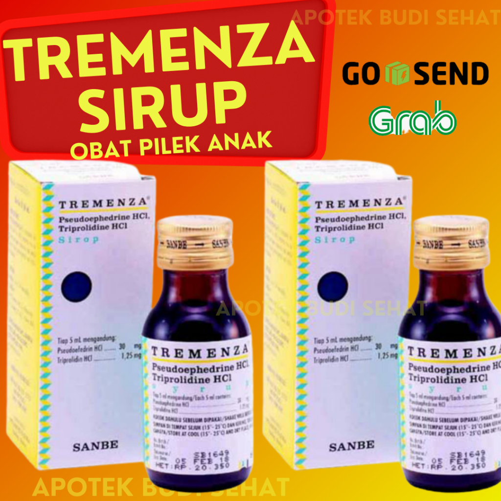 Tremenza Sirup Obat Pilek Anak Obat Hidung Tersumbat Obat Hidung Meler Obat Pilek Anak 2 tahun ke at