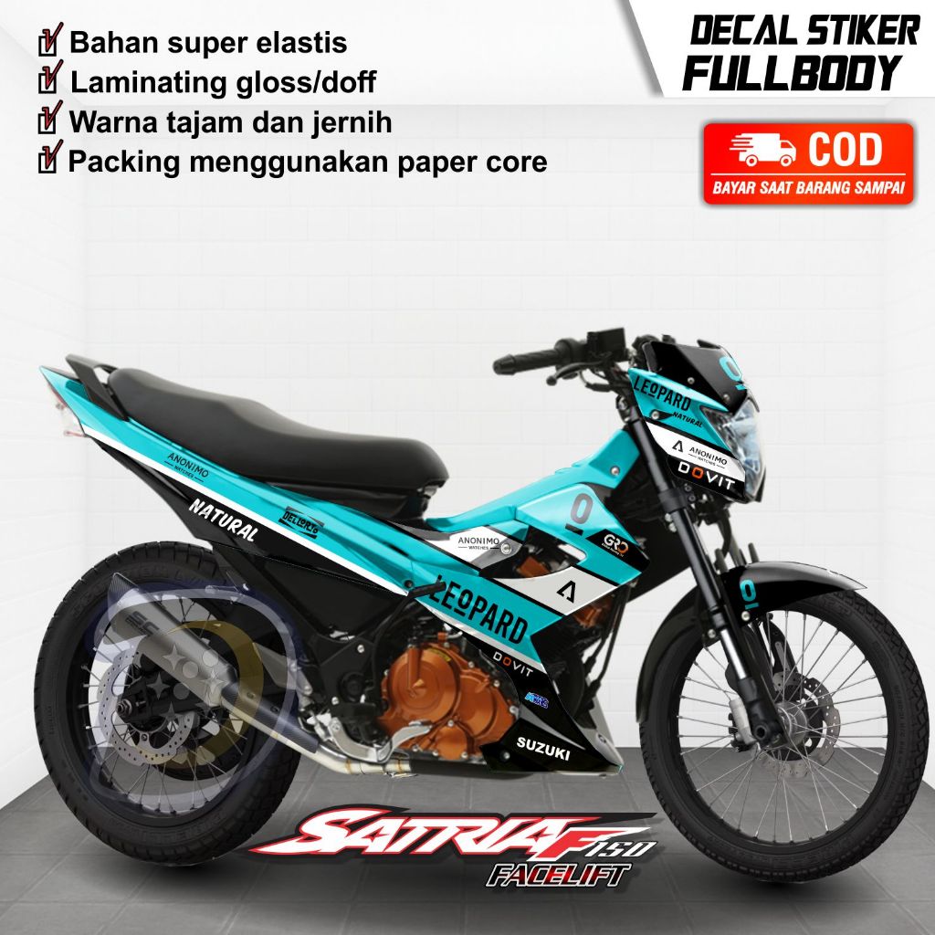 Stiker Satria Fu Facelift 2014 Decal Satria Fu Facelift Stiker Satria Fu 150 facelift Leopard
