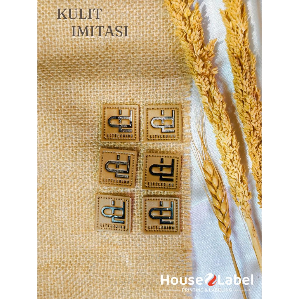 Label Merek Kulit Imitasi (Label Kulit Sintetis)