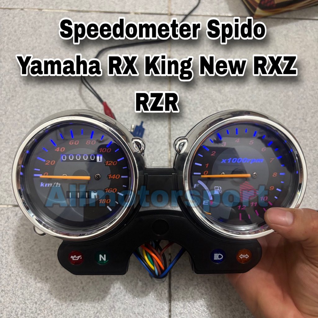 Speedometer Kilometer Custom Lampu Led Yamaha Rx King New Rx King 135 Tahun 2001-2005 spedo Spidomet