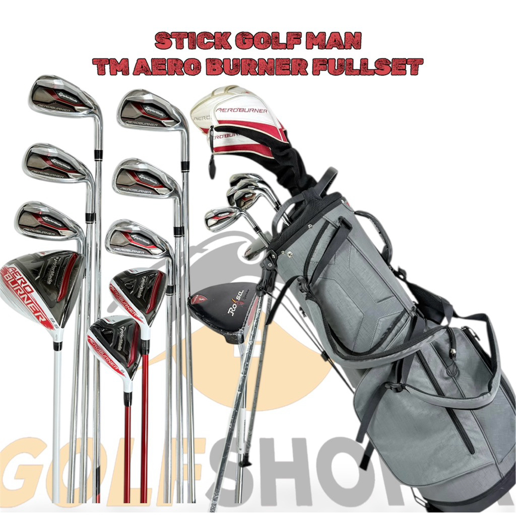 Stick Golf Man Taylormade Aero Burner Shaft Steel Second Original Fullset Bag Golf