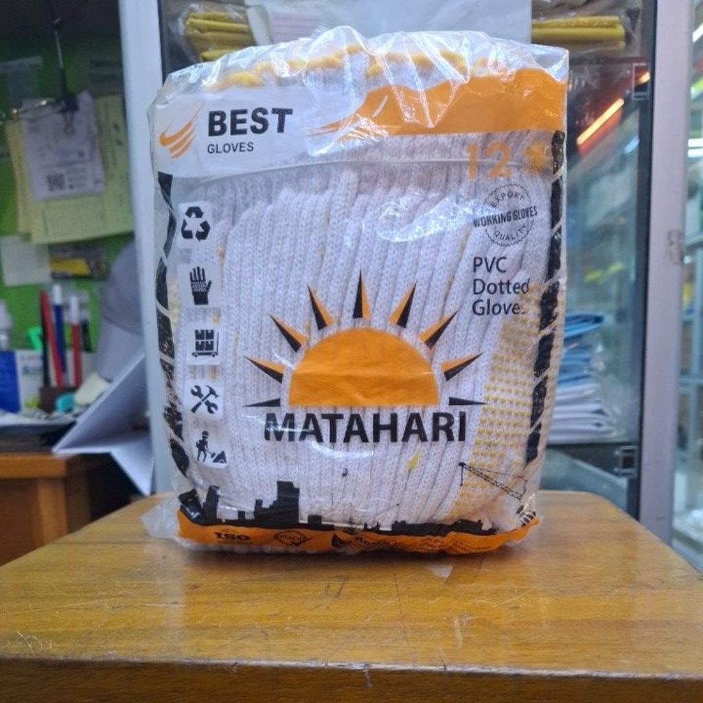 sarung tangan polkadot matahari