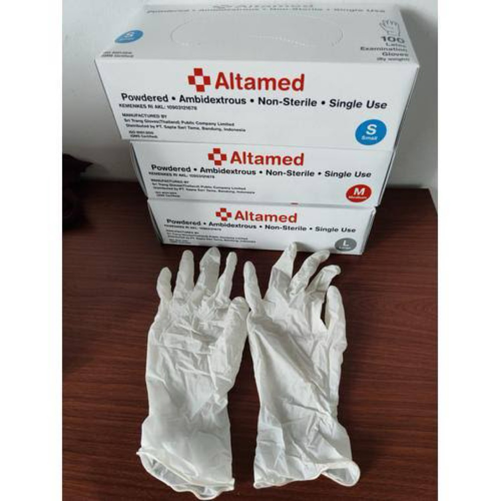 HANDSCOON LATEX ALTAMED | SARUNG TANGAN ALTAMED BOX