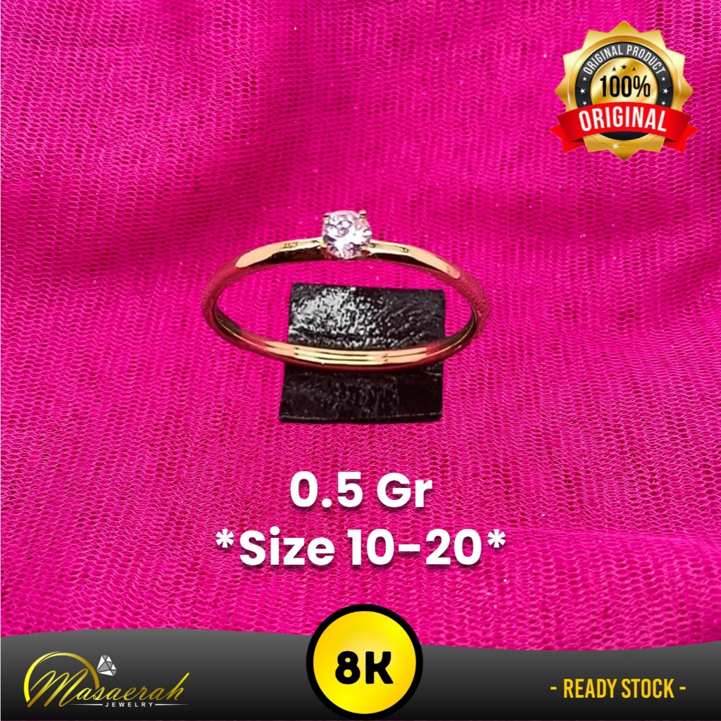 Cincin Emas 8K - Toko Emas Gajah Saerah - 0.5 Gram 219