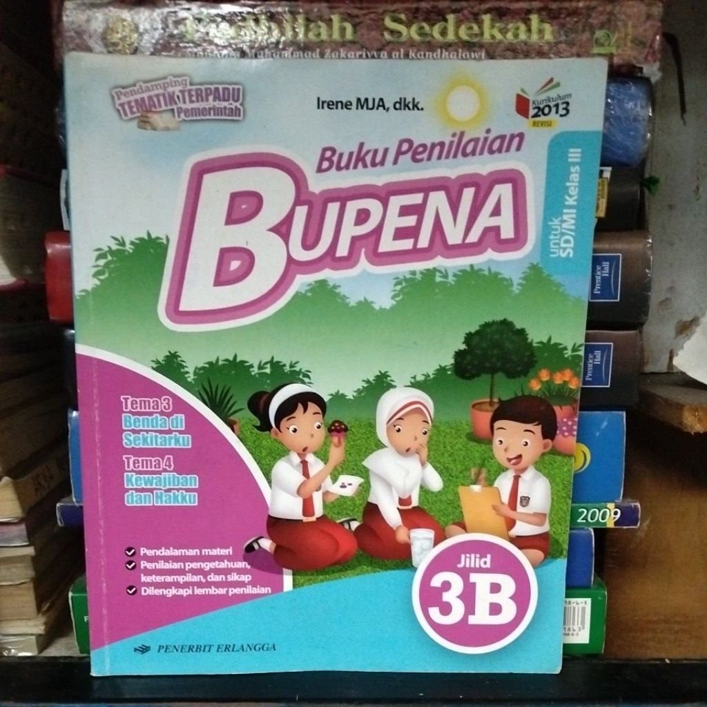 BUKU BEKAS ORIGINAL BUPENA SD KELAS III JILID 3B TAHUN 2013