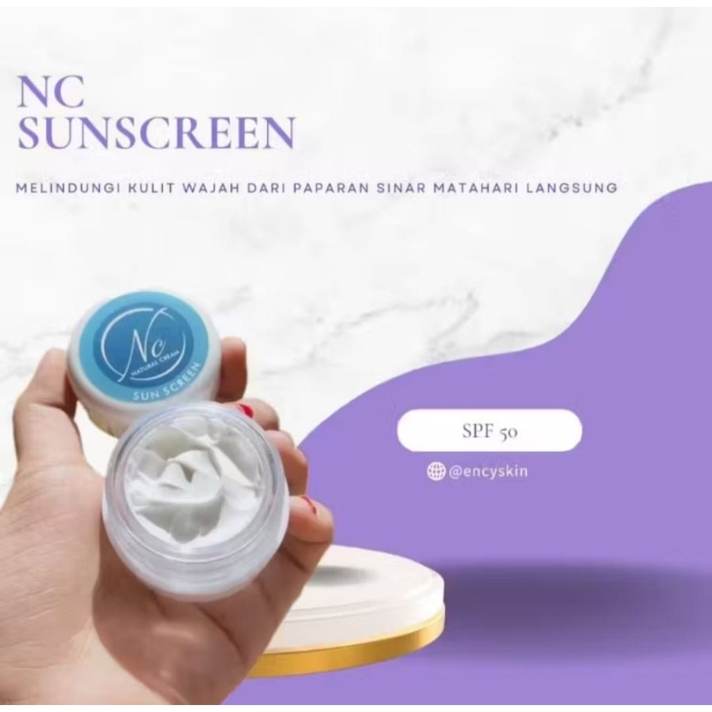 NC BEAUTY SKINCARE Sunscreen Spf50pa+++ Melindungi Kulit Wajah Dari Paparan Sinar Matahari / Sunscre
