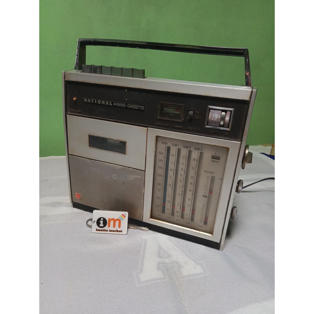 Radio non FM  + Kaset National RQ-235 S untuk Dekorasi/Pajangan/Latar belakang Konten/ Podcast