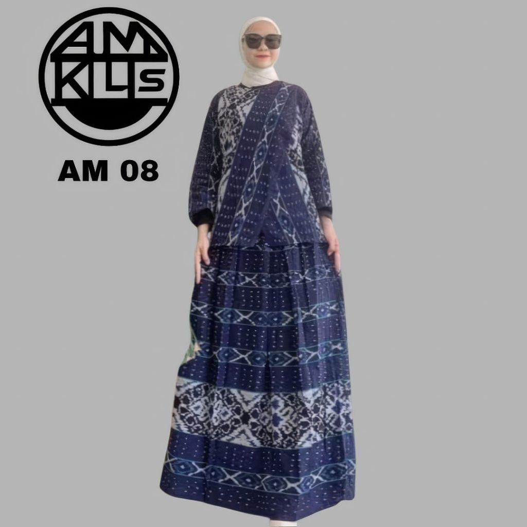 Setelan one set tenun Troso atasan rok wiru tenun etnik. setelan kondangan AM