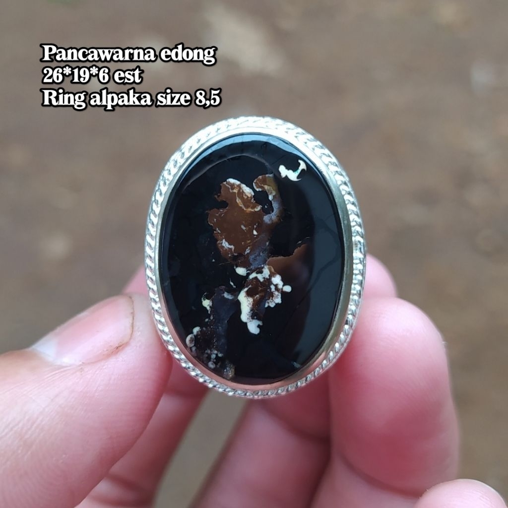 (BISA COD) Batu Akik Pancawarna Garut Edong Klasik