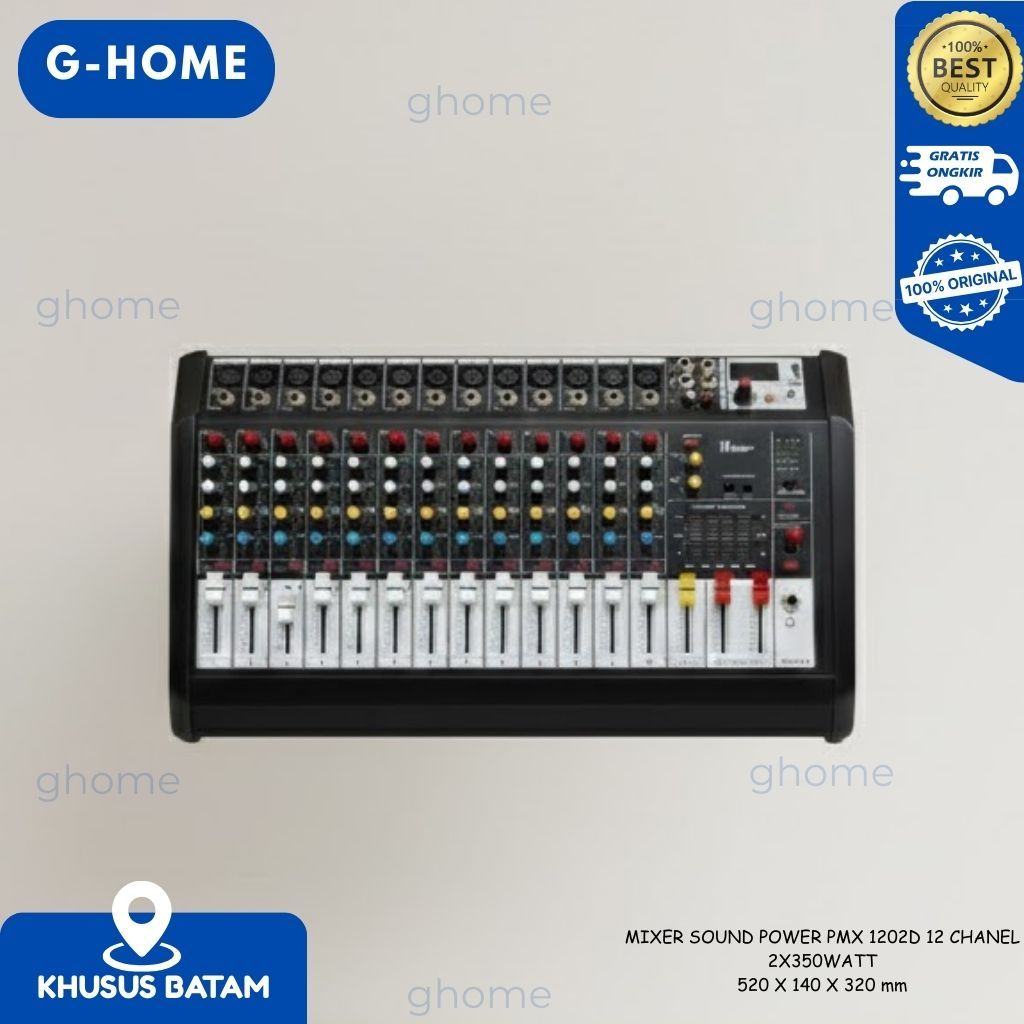 MIXER SOUND POWER PMX 1202D 12 CHANEL 2X350WATT