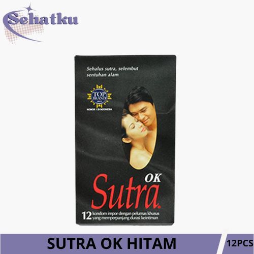 Kondom Sutra OK Hitam 12 pcs - Privasi Dijamin Terjaga
