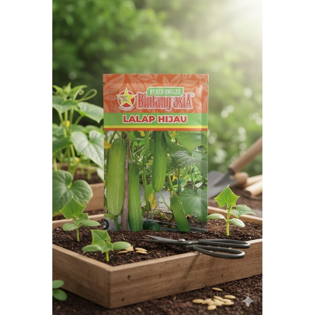 Benih Timun Lalap Hijau 20 gram Bintang Asia