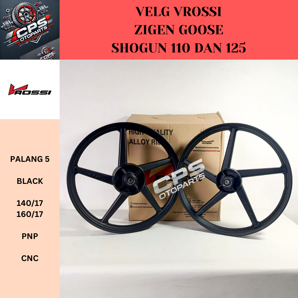 Velg Vrossi Zigen Goose Shogun 110 / 125 140/160 Ring 17 Palang 5 Suzuki Original