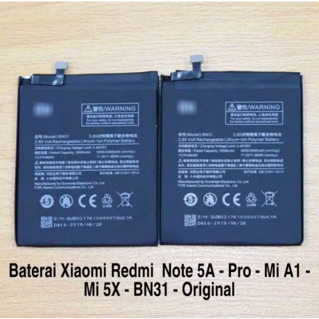 Baterai Batre Battery XIAOMII REDMI S2 ORIGINAL 100% Model Batrei BN31 BN-31