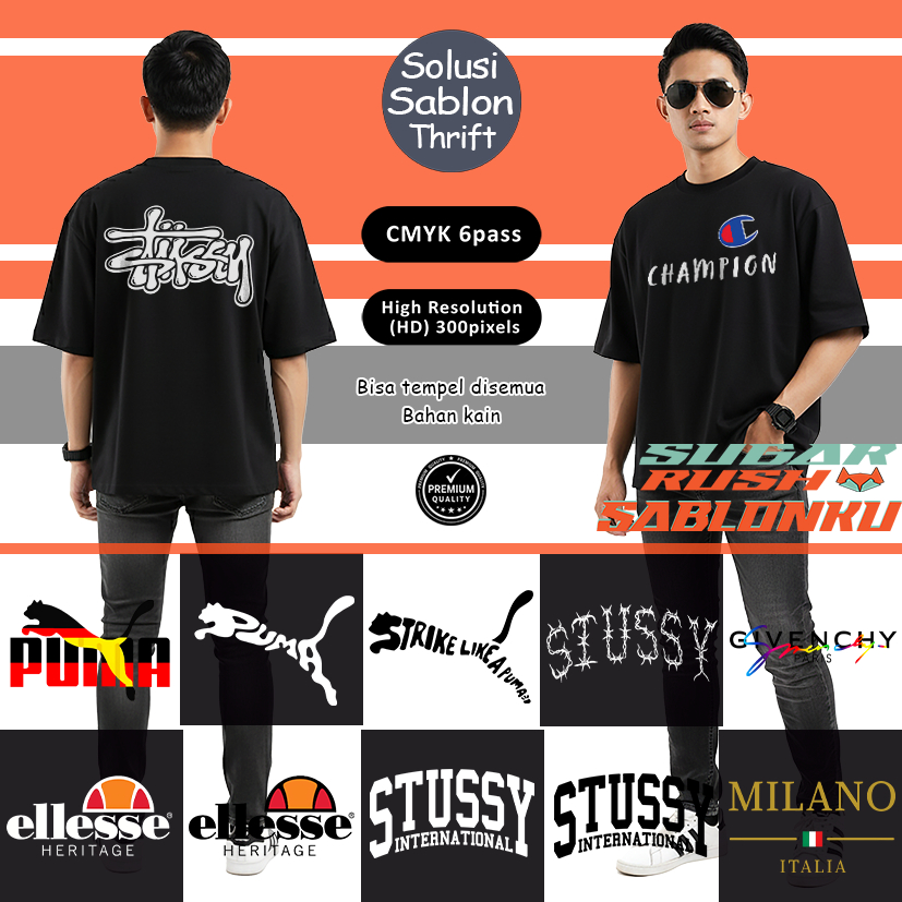 Setrika sablon Sablon dtf Sablon stiker tempel sablon stiker setrika sablon kaos sablon hoodie sablo