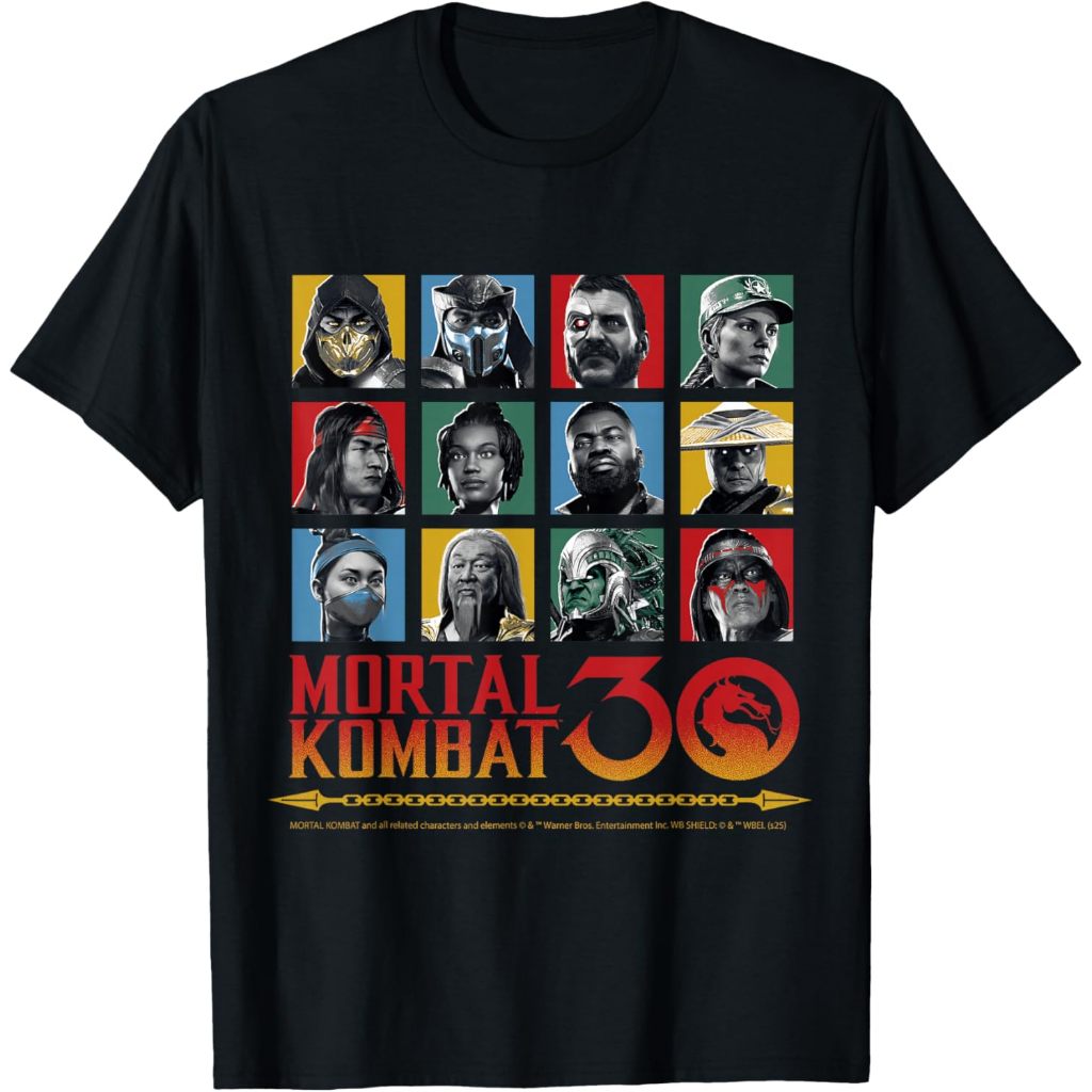 Baju kaos Mortal Kombat 30 Mortal Combat Merch T-Shirt