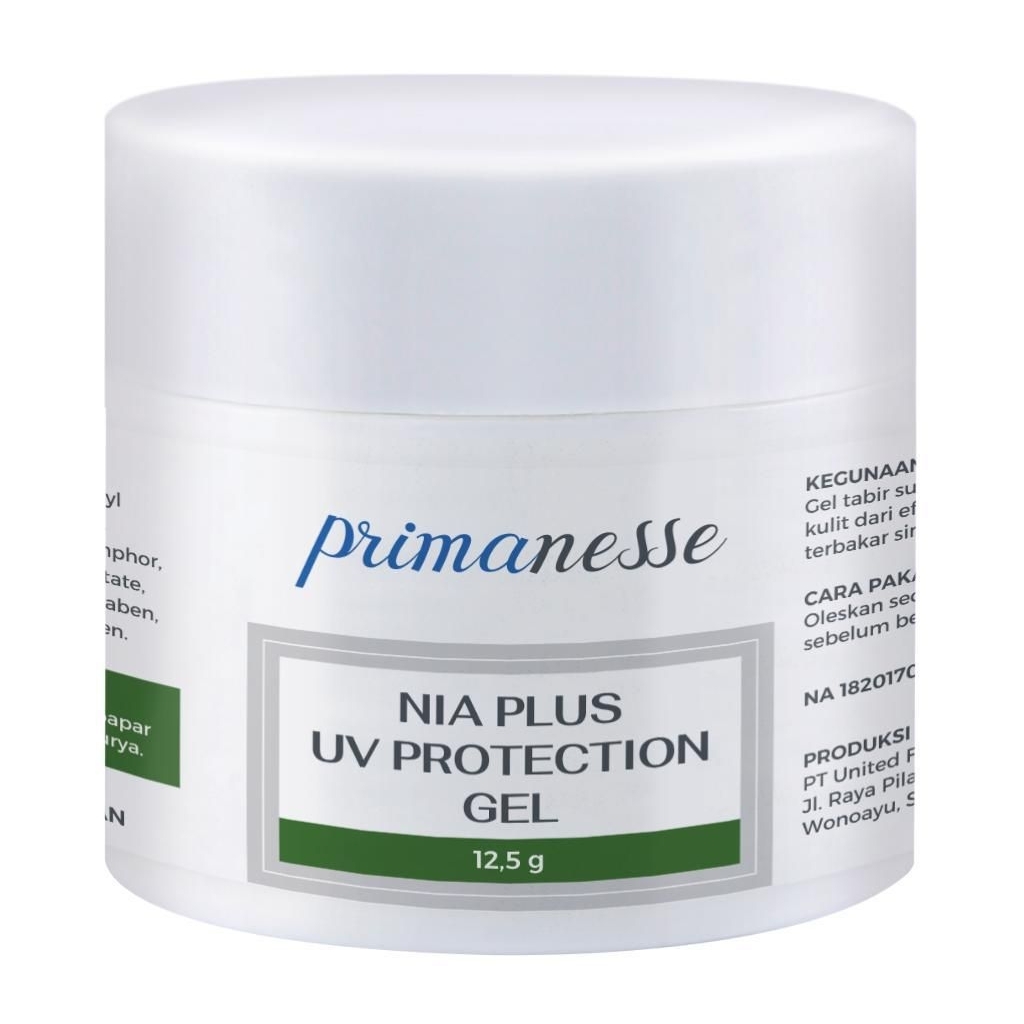 Primanesse Nia Plus UV Protection Gel - sunblock gel putih primanes - sunscreen gel