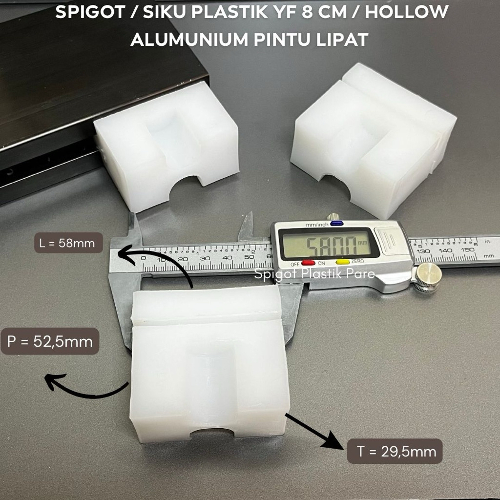 SPIGOT / SIKU PLASTIK YF 8cm / HOLLOW ALUMUNIUM PINTU LIPAT