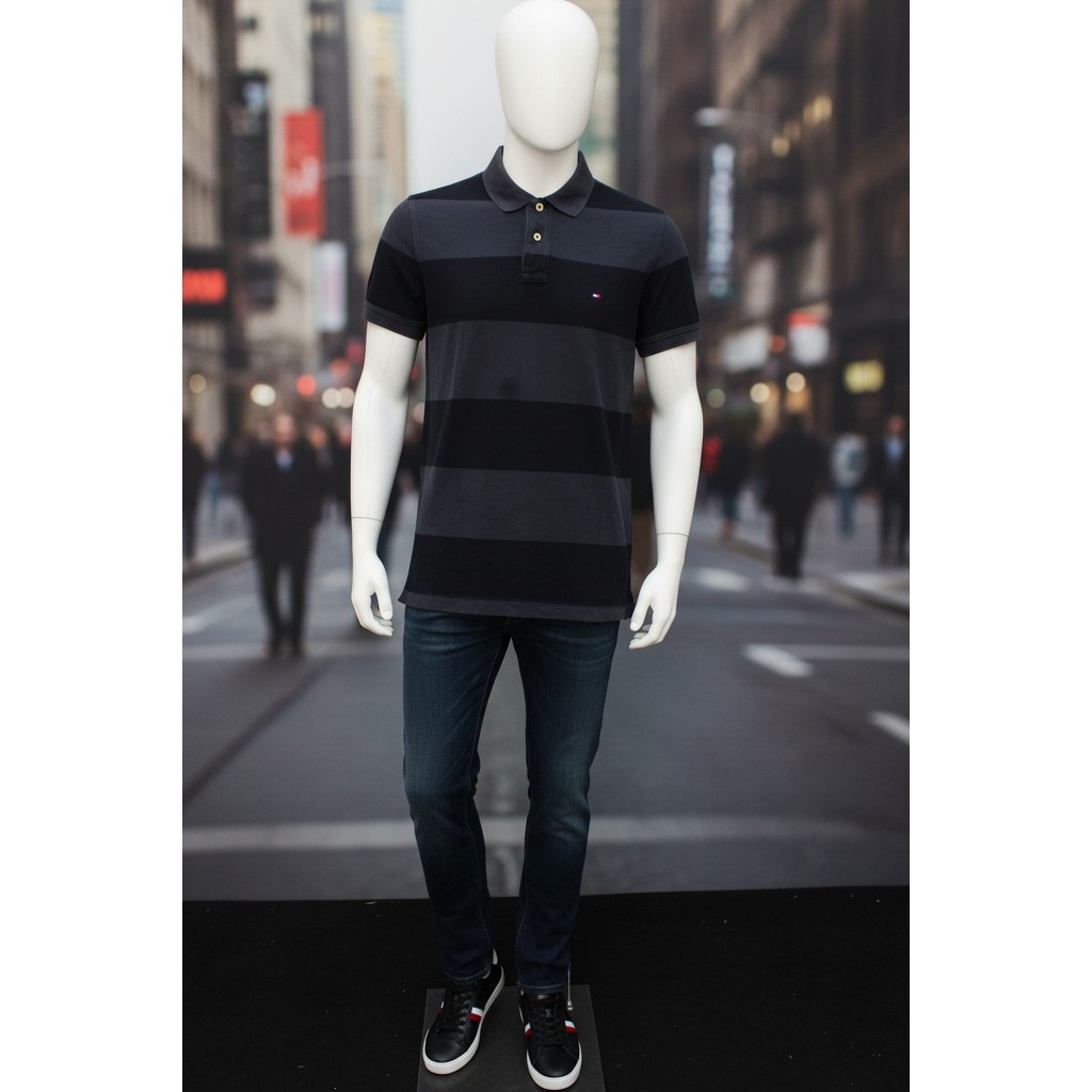 Kaos Polo Tommy Hilfiger Original Pria | Polo Shirt Branded Cowok Lengan Pendek