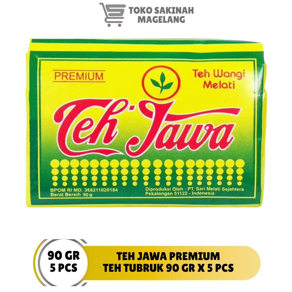 teh tubruk jawa premium 90g x 5 barcode 8997004540118 teh jaa premium teh jawa kuning