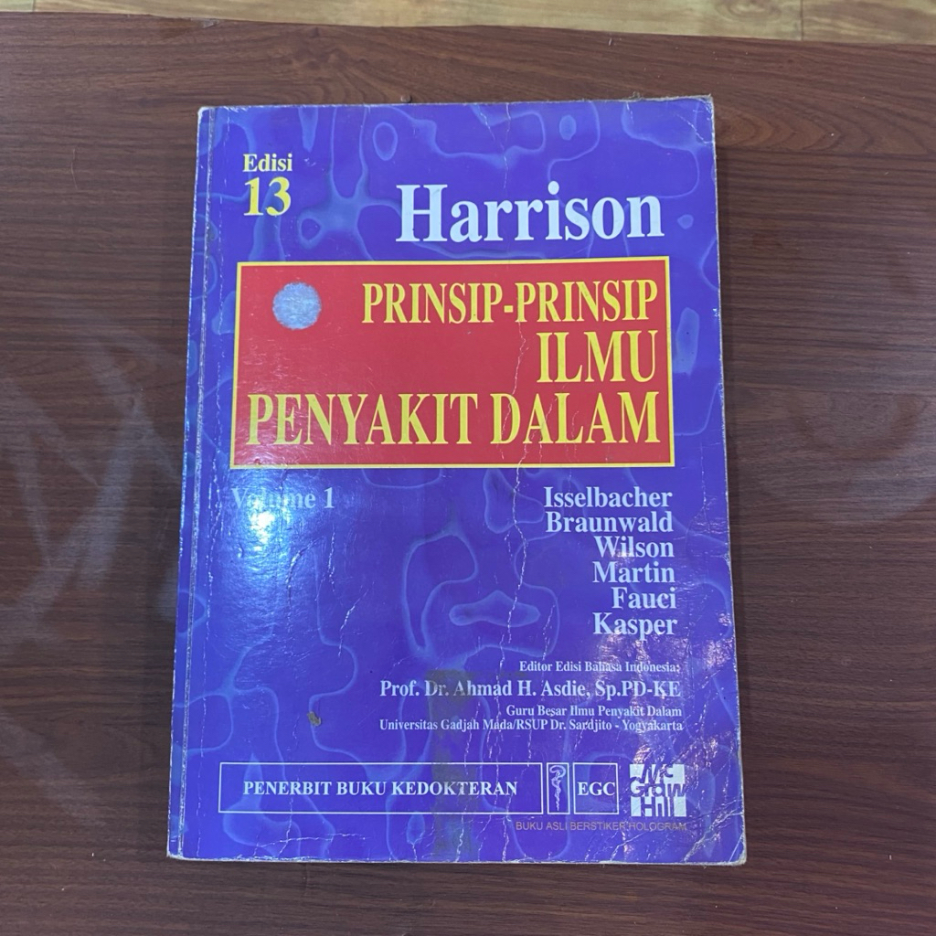 BUKU PRINSIP-PRINSIP ILMU PENYAKIT DALAM VOLUME 1 EDISI 13 - HARRISON