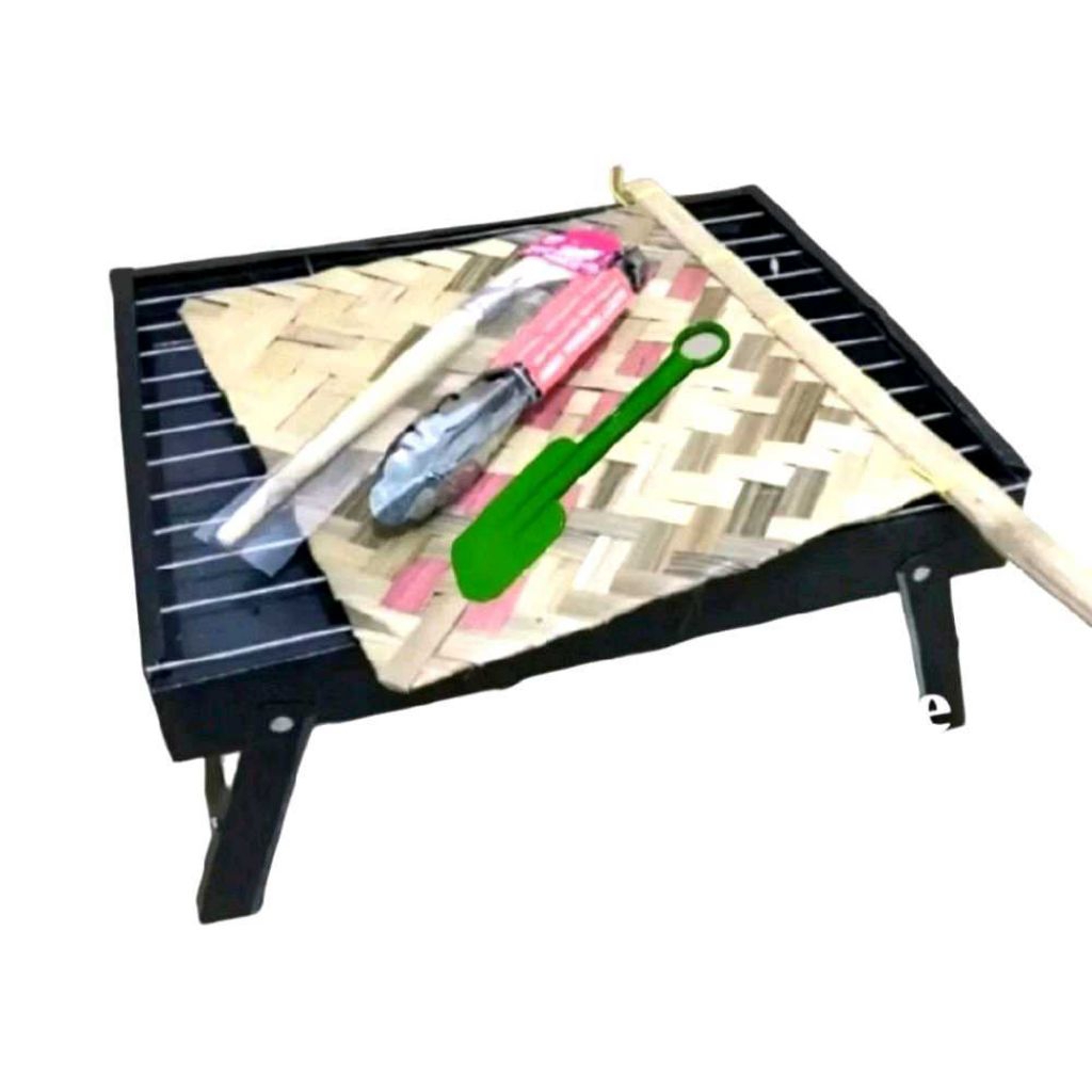 Panggangan Portable Bakaran sate ikan ayam sosis bakar arang