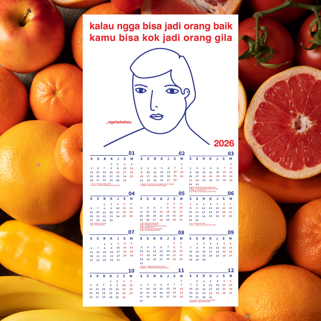 Kalender 2026 Raksasa - ORBA (Orang Baik)