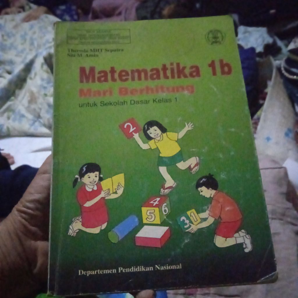 buku Matematika 1b mari berhitung untuk SD kelas 1, buku original jadul