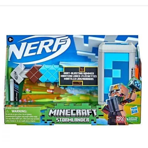 Nerf Minecraft Minigun by Hasbro Dart-Blasting Hammer