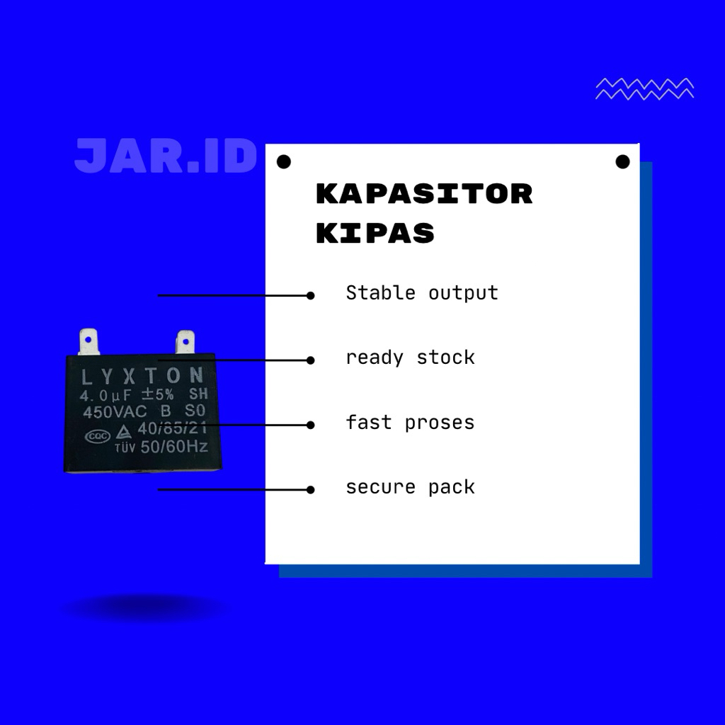 kapasitor kipas angin 4uf capacitor  450v