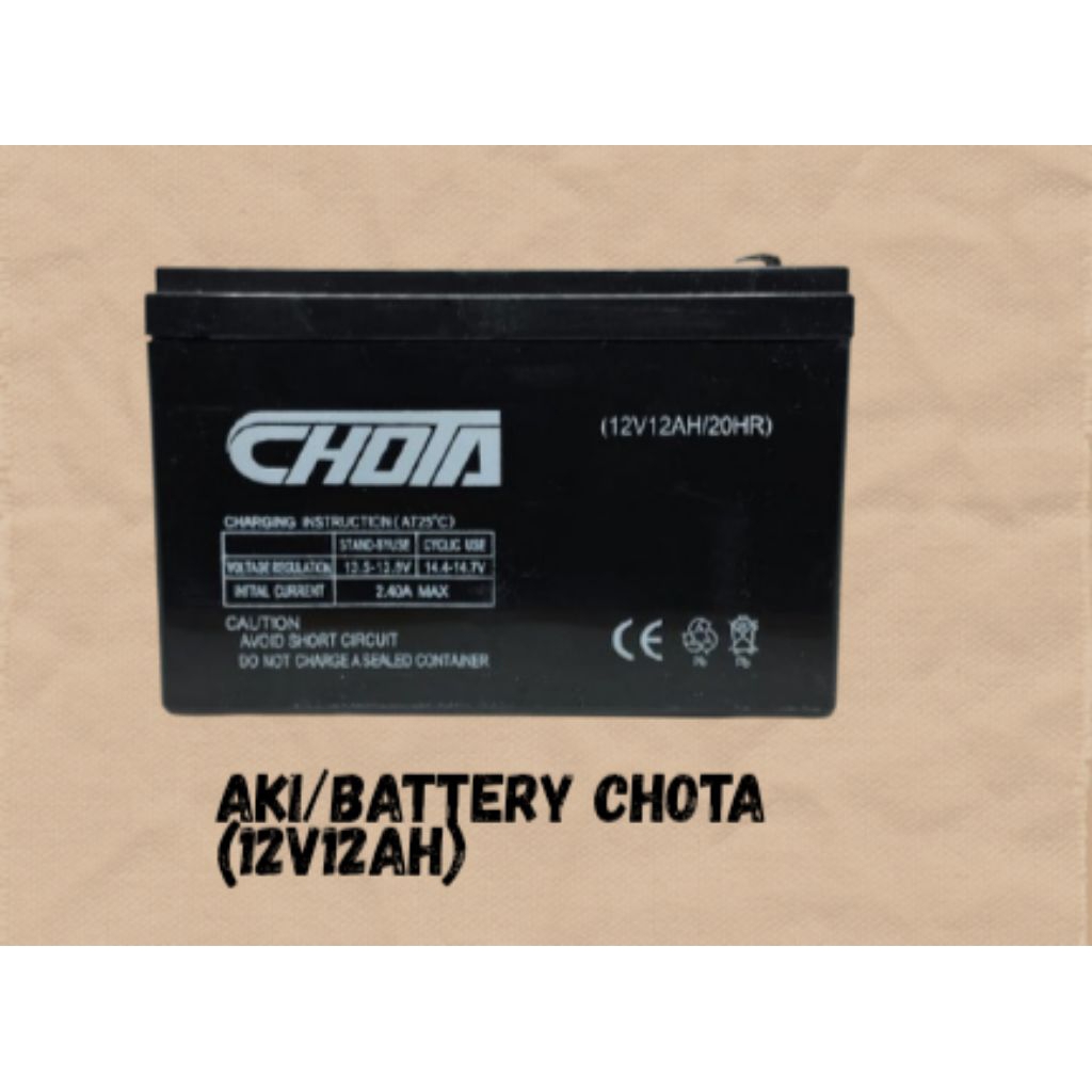 baterai/accu/aki sprayer chota elektrik