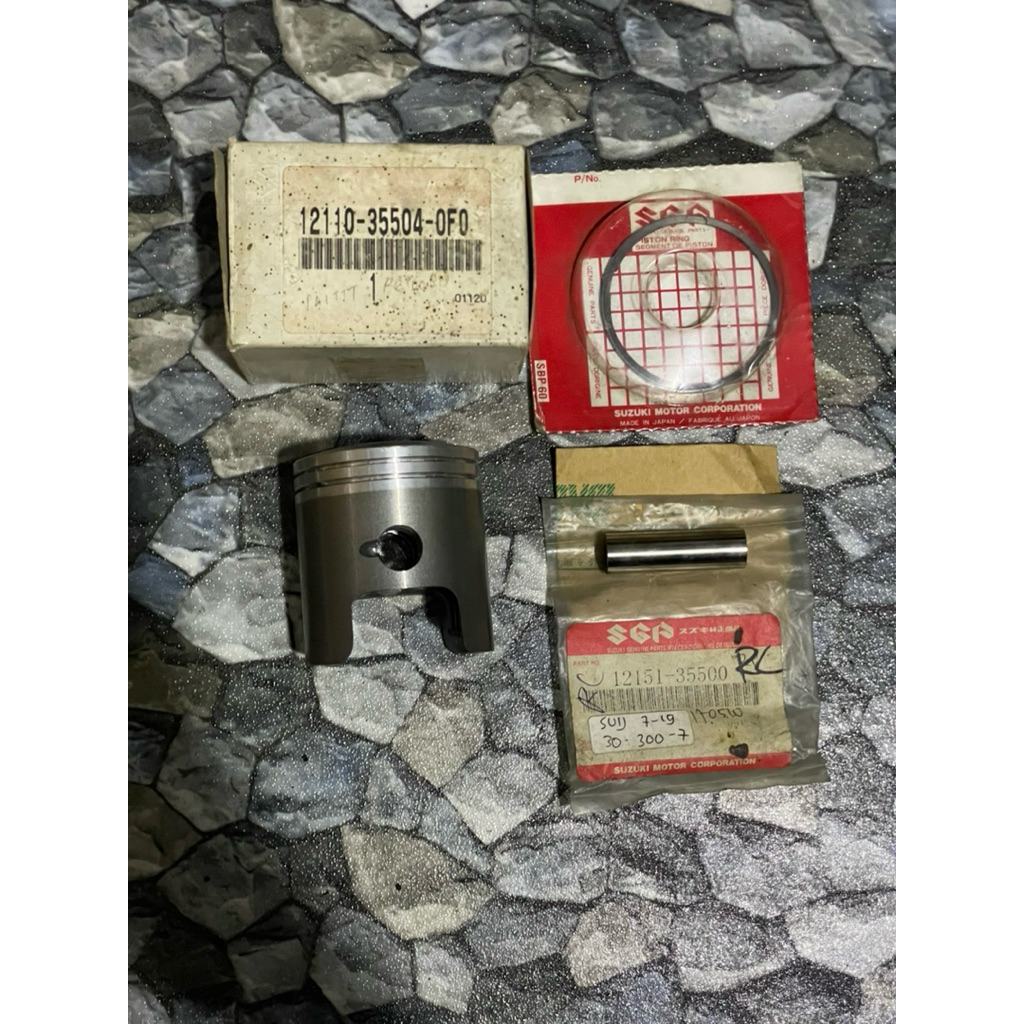 piston seher set ring suzuki rc100 os 0 std standar original sgp japan