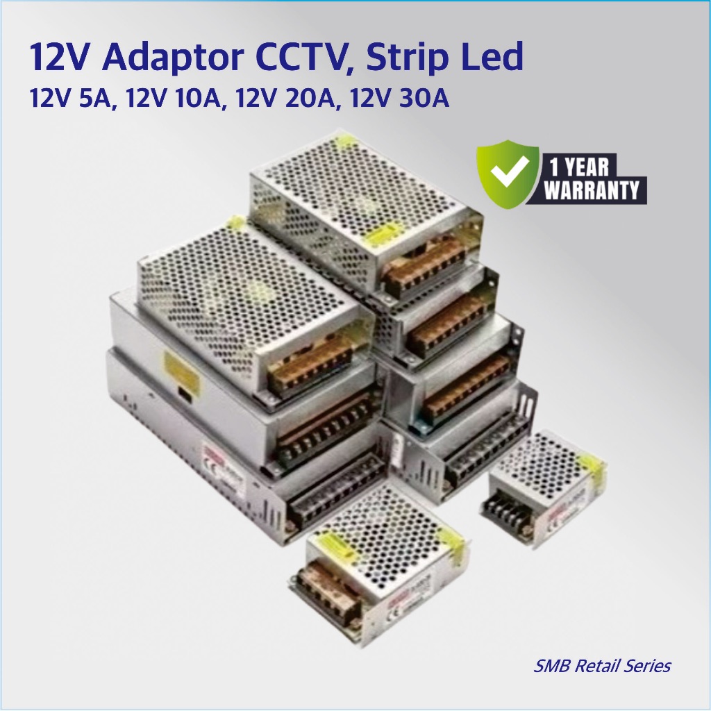 Power Supply CCTV Adaptor Switching Trafo  12Volt 3A 12Volt 5A 12Volt 10A 12Volt 20A 12Volt 30A