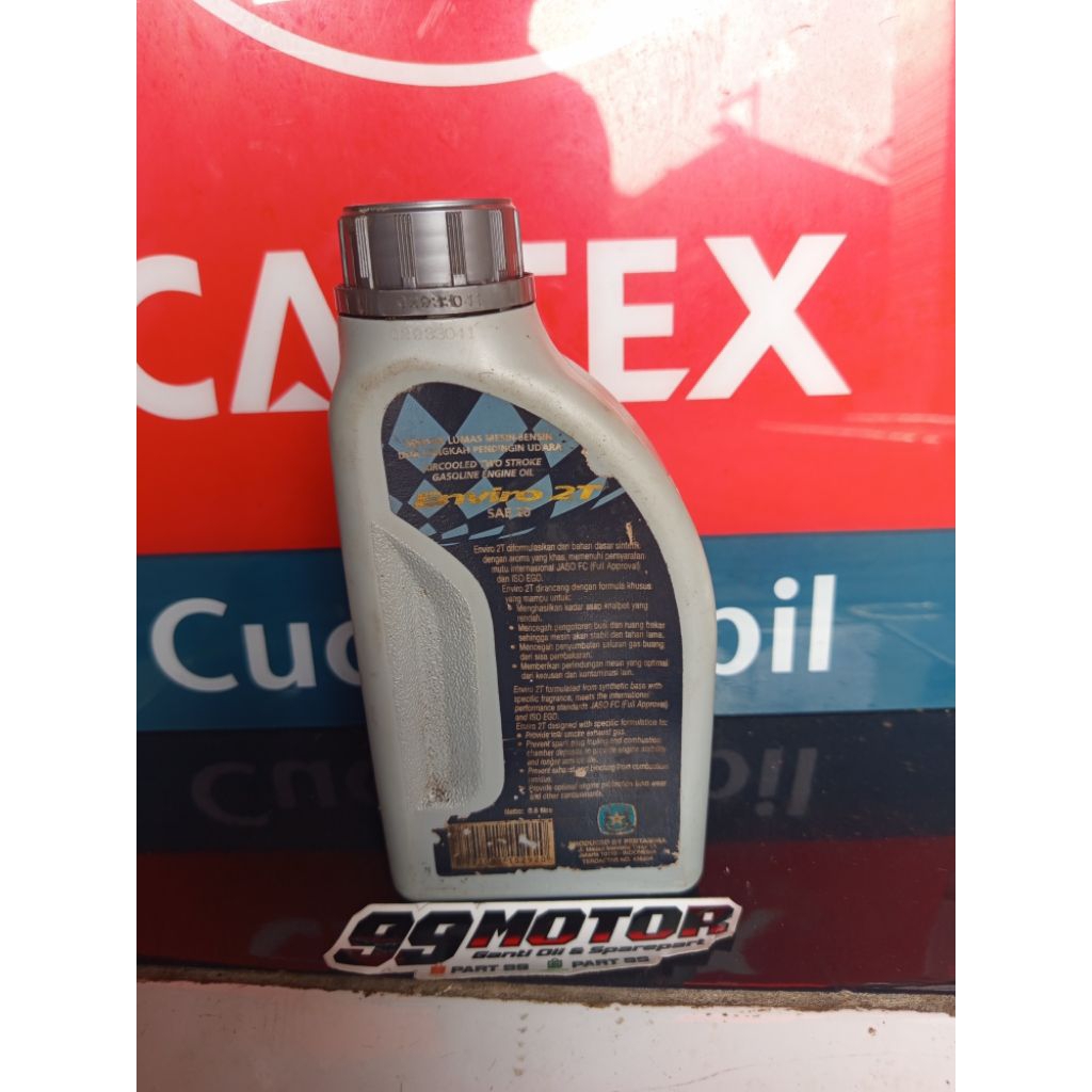 oli lawas jadul botol kaleng display pajangan enviro pertamina 2t 2tak 2stroke