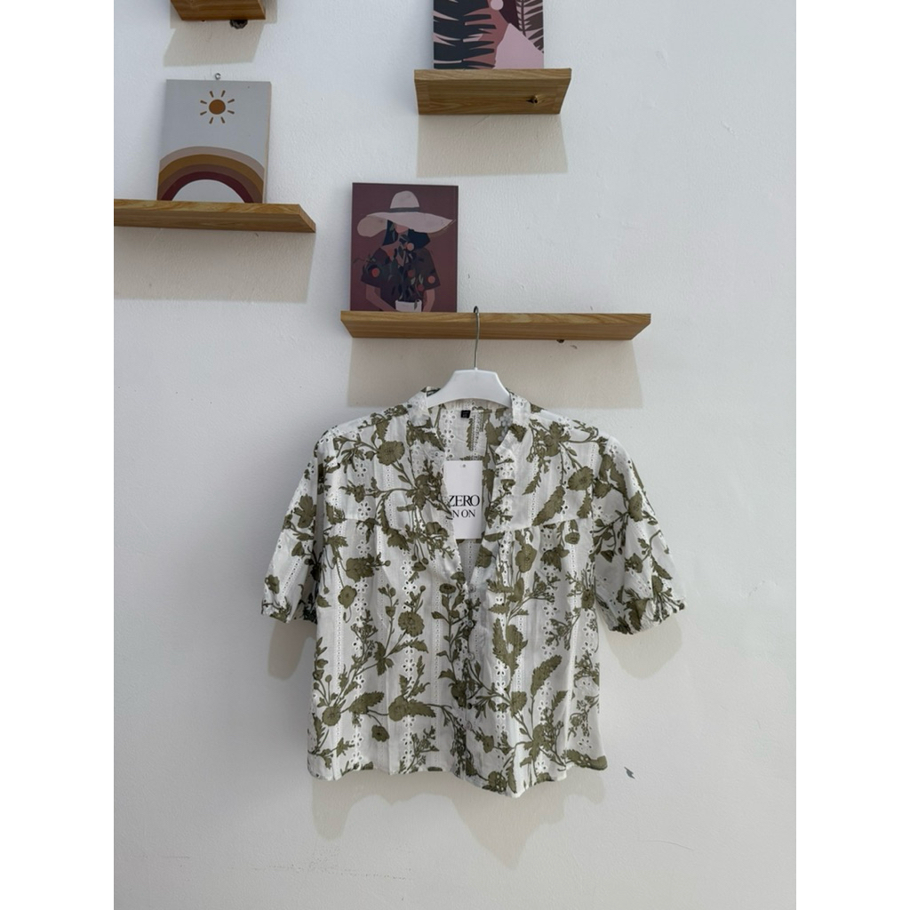 SL419 | BLOUSE KATUN BOLONG | BLOUSE BKK | ATASAN BORDIR | ATASAN KATUN BOLONG