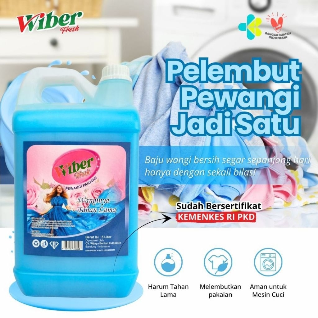 WIBER SOFTENER DETERGEN PEWANGI PAKAIAN PELEMBUT PAKAIAN
