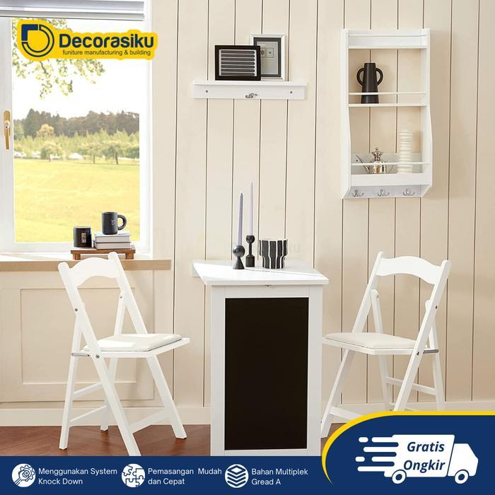 DC - Meja lipat dinding FOLD SLIM - Meja makan portable - meja belajar - meja kerja - meja komputer