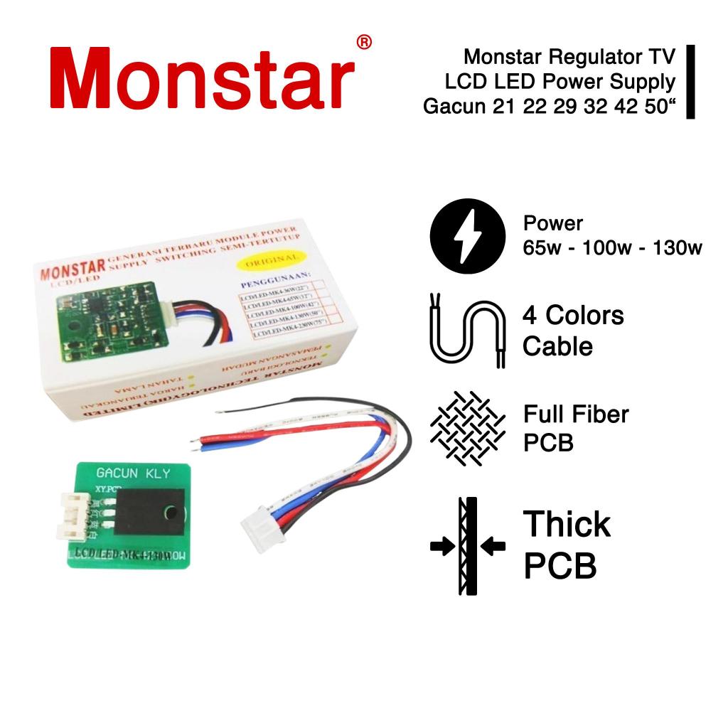 Regulator TV LCD LED Power Supply Gacun 21 22 29 32 42 50 Inch Monstar
