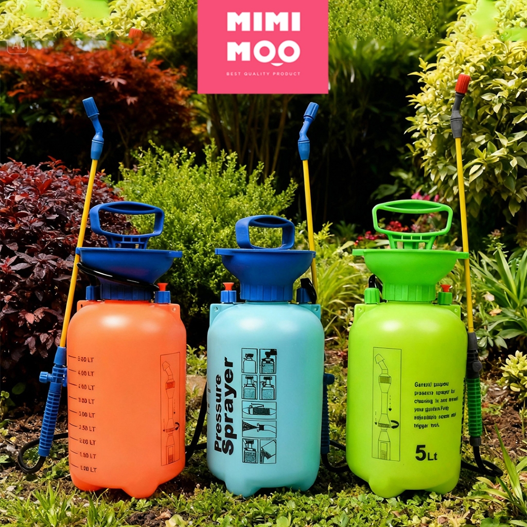 MIMIMOO Pressure Sprayer Manual 5 Liter Tanaman 3 Warna