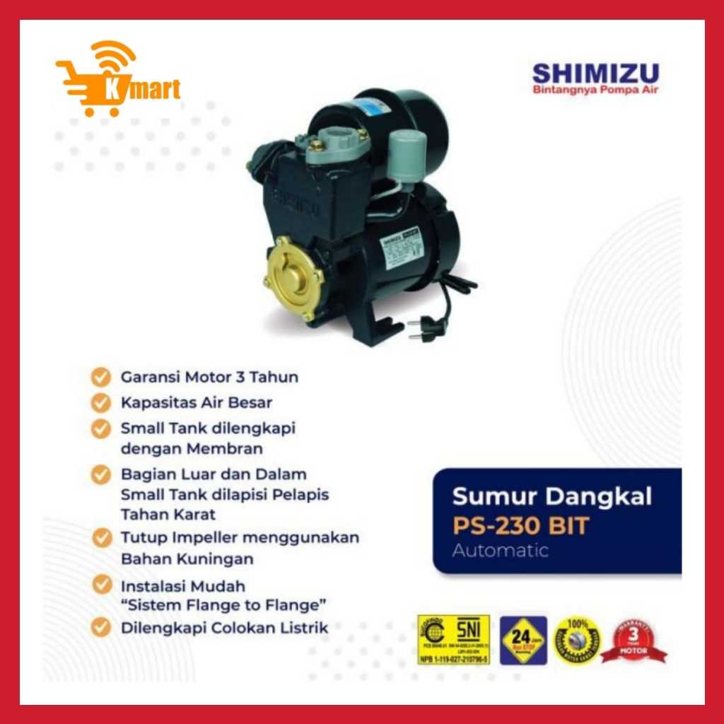 Pompa air Shimizu -230 BIT