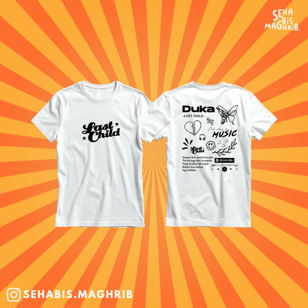 Kaos Last Child Keren Aesthetic skena Distro Tshirt Baju Pria wanita