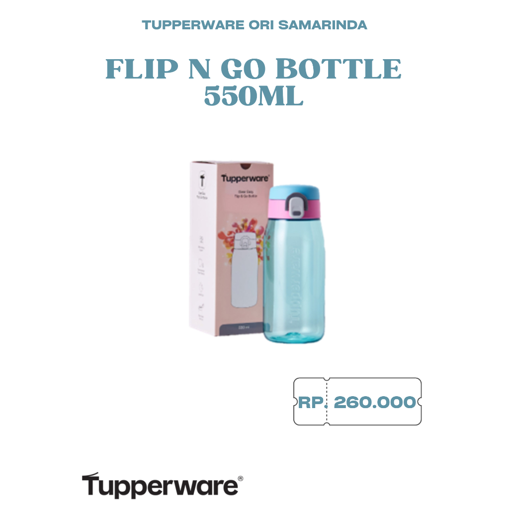 Tupperware Ori - H2go Bottle 550ml