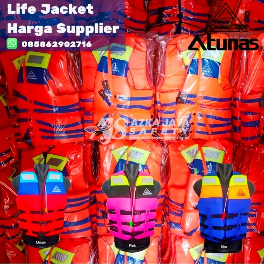 Rompi Pelampung atunas, baju pelampung renang dan alat keselamatan