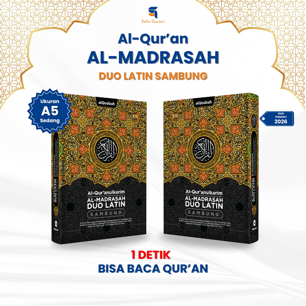 Alqosbah Alquran Almadrasah Tajwid Terjemah Latin  Duo Latin A5 Sedang