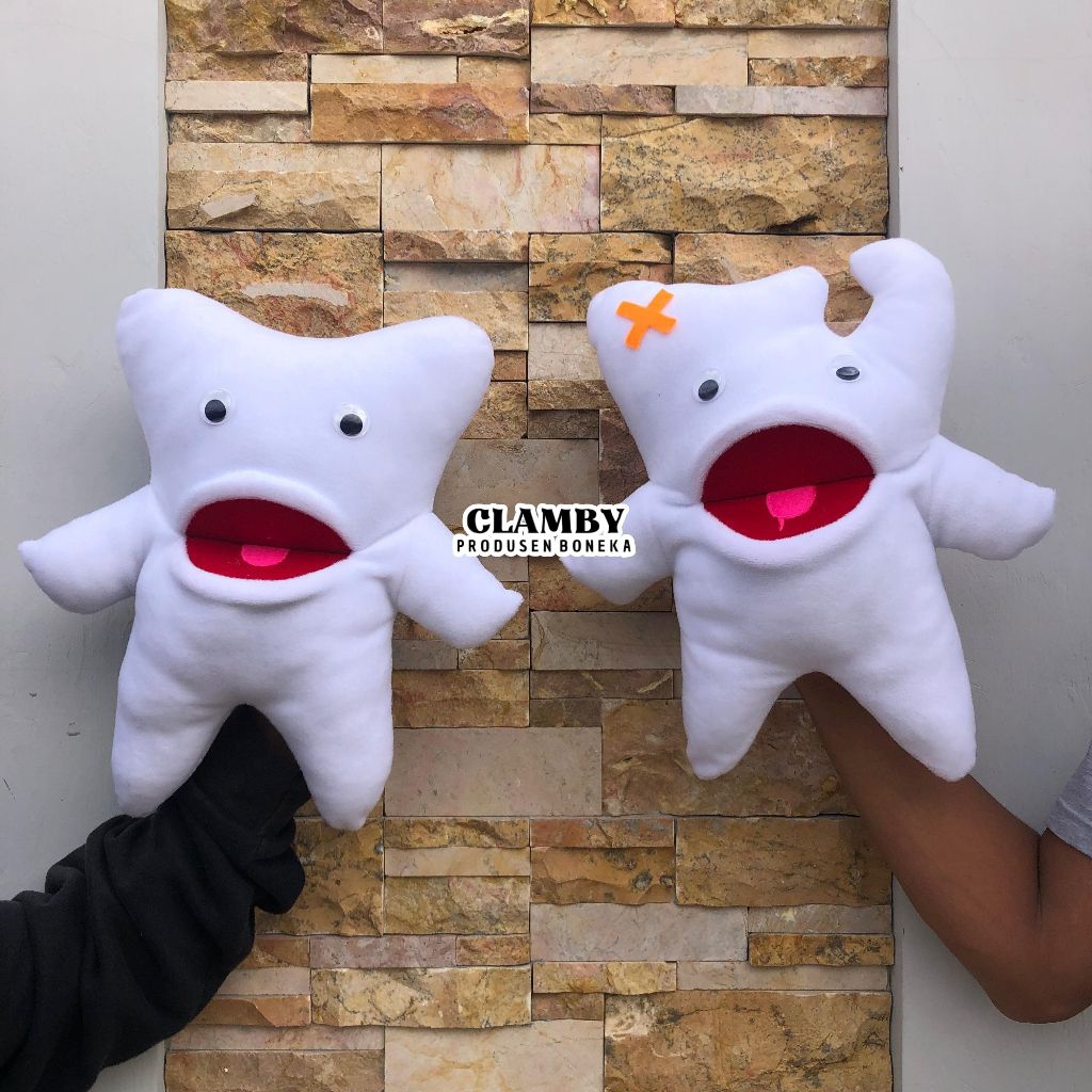 Boneka dongeng Muppet Gigi,Kuman,Sikat Gigi |Boneka panggung ukuran 75cm| Handdpuppet cablak
