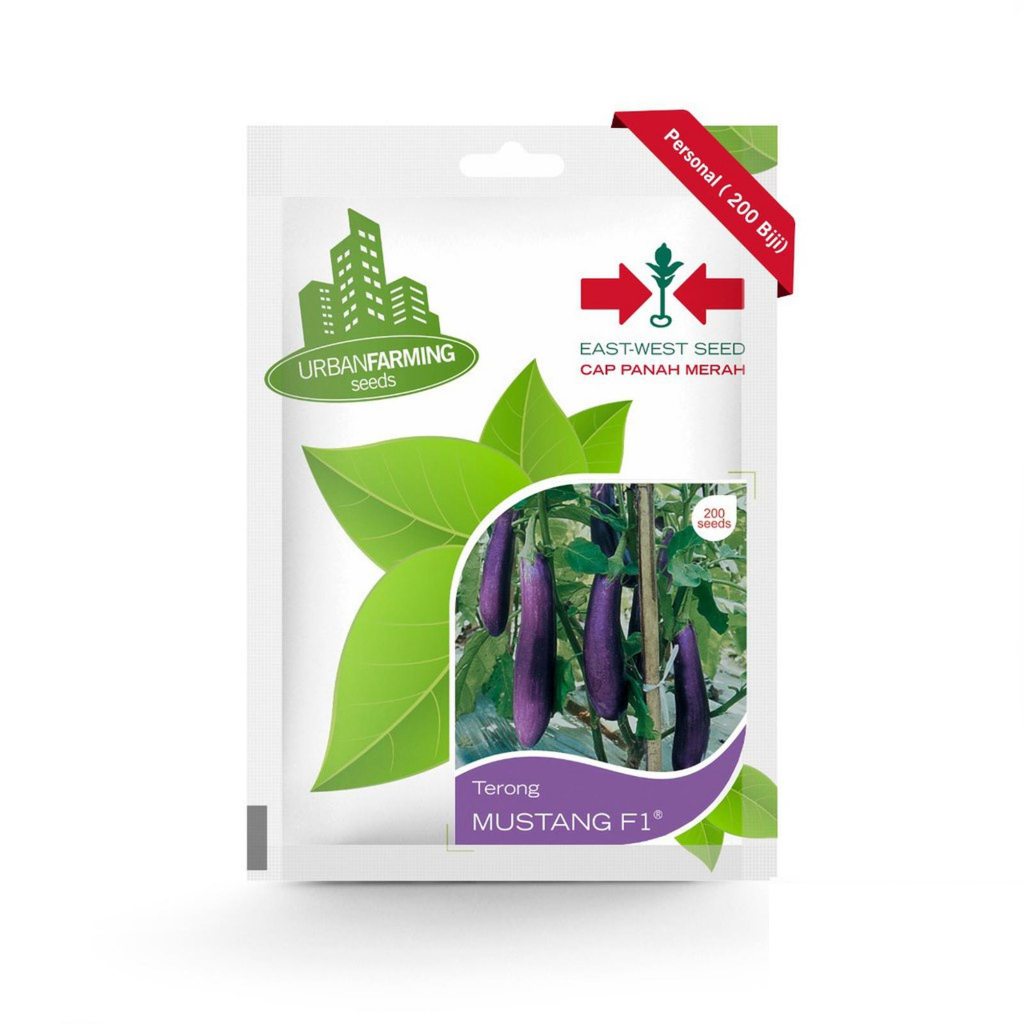 Cap Panah Merah - Benih Terong Ungu Mustang F1 Cap Panah Merah Isi 200 Butir